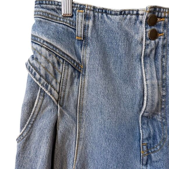 Retrofete Miriam Pant Jeans Size 29 High Rise Balloon Leg Cotton - Picture 4 of 15